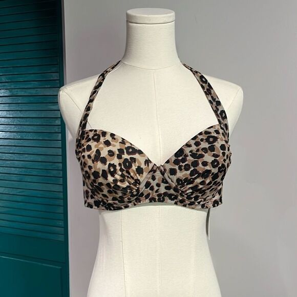 JUSTFAB NWT leopard print bustier - S ($75) - Picture 1 of 7